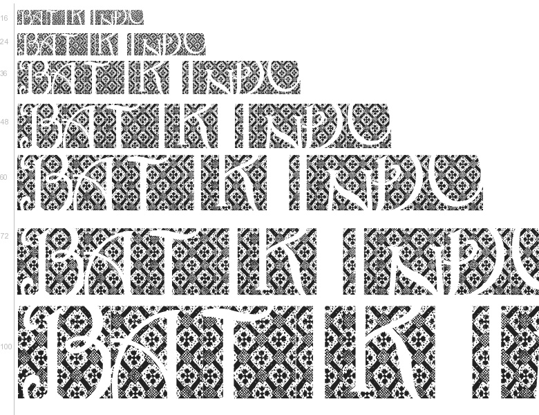 Free font Batik Indo  by cenz qobbal